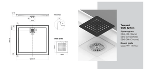 Oceano Showers Stonelite™ ECO EC1290R 1200x900MM Rear Outlet