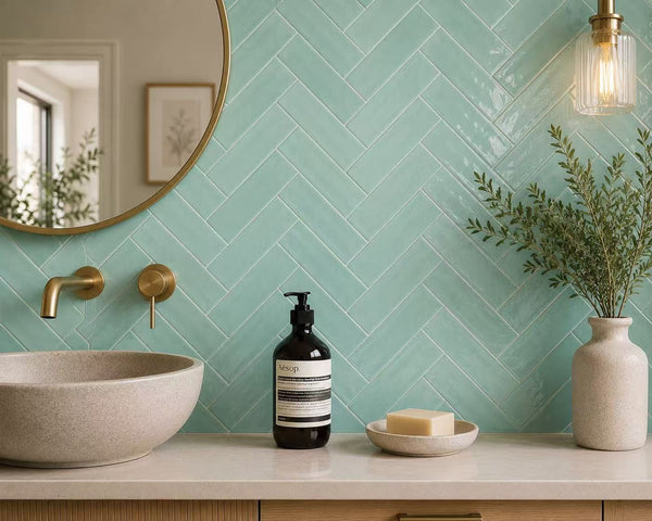 STI Tile Casablanca Mint Gloss Subway Tile 58X242mm