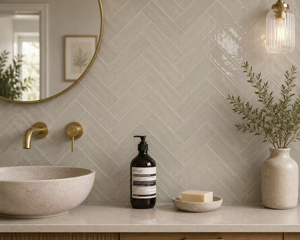 STI Tile Casablanca Latte Gloss Subway Tile 58X242mm
