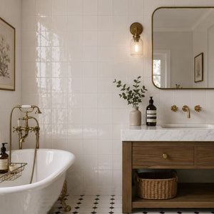 STI Tile Casablanca White Gloss Subway Tile 120X120mm