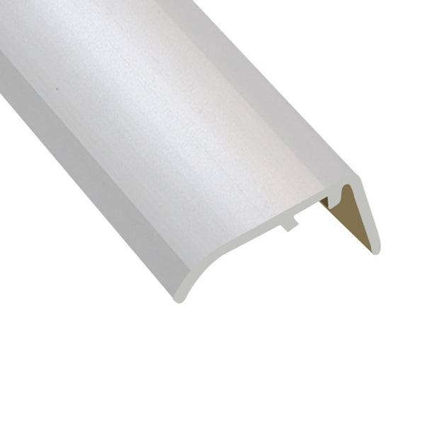 Timber Flooring Metal Border Trim - WHITE NON GLOSS