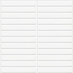 GNS Tile KIT003 KITKAT WHITE GLOSS MOSAIC 22.5X146.5