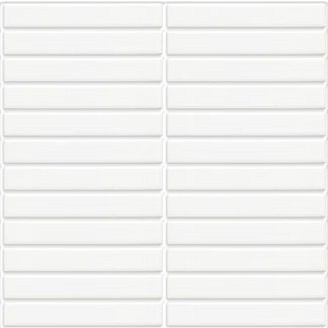 KIT003 KITKAT WHITE GLOSS MOSAIC 22.5X146.5