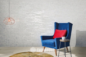 IT-BRU-WF-37061  Brush Italian Porcelain Tile White Frost 370x61x6 Glossy