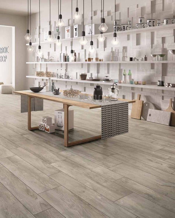 EV Tile Woodland Maple Grip Timber Look Tile 1200x200x10mm Made In Italy