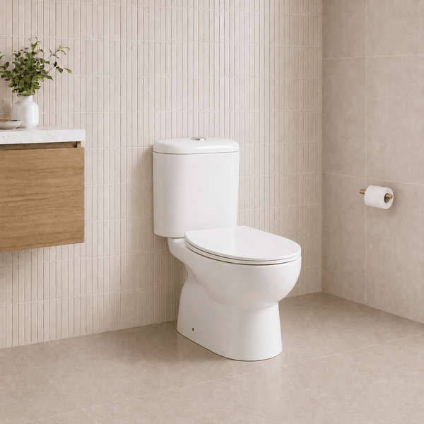 Noveen Toilets T6009P — YORK Rimless Toilet Suite