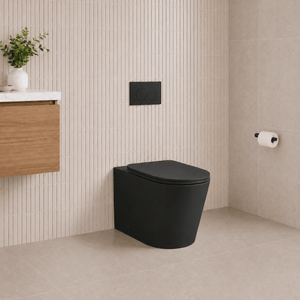 Noveen Toilets T1003D-UQ-MB – ZURICH Tornado-Rimless Floor Pan