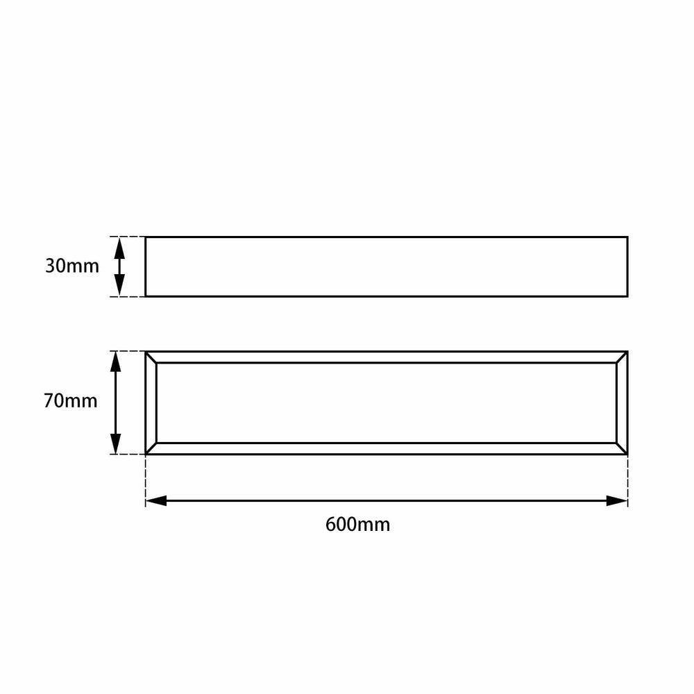 IVANO Series Chrome Single Towel Rail 600mm CH6401.TR