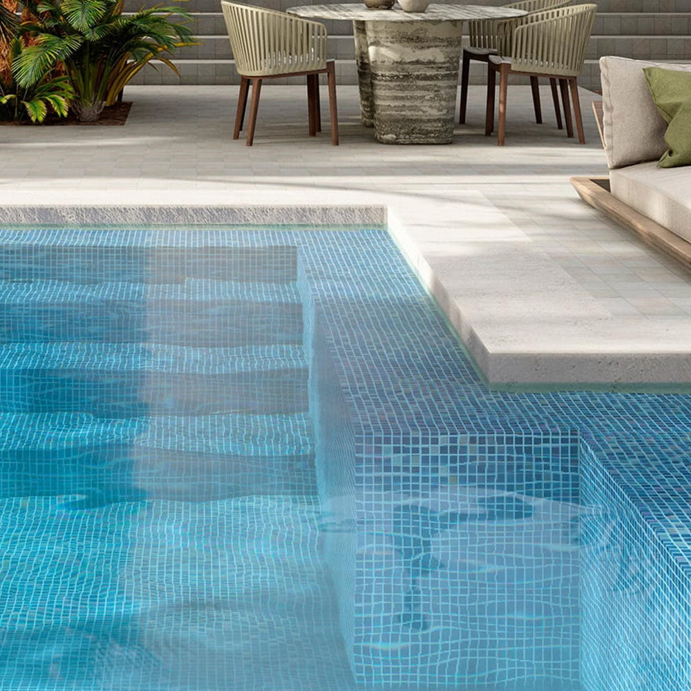 Alttoglass Iris Mix Medium 7803 Grip Pool Mosaic Tile 316x396mm
