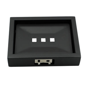 TSI Bathroom Accessories IVANO Series Black Soap Dish Holder OX6406.TR