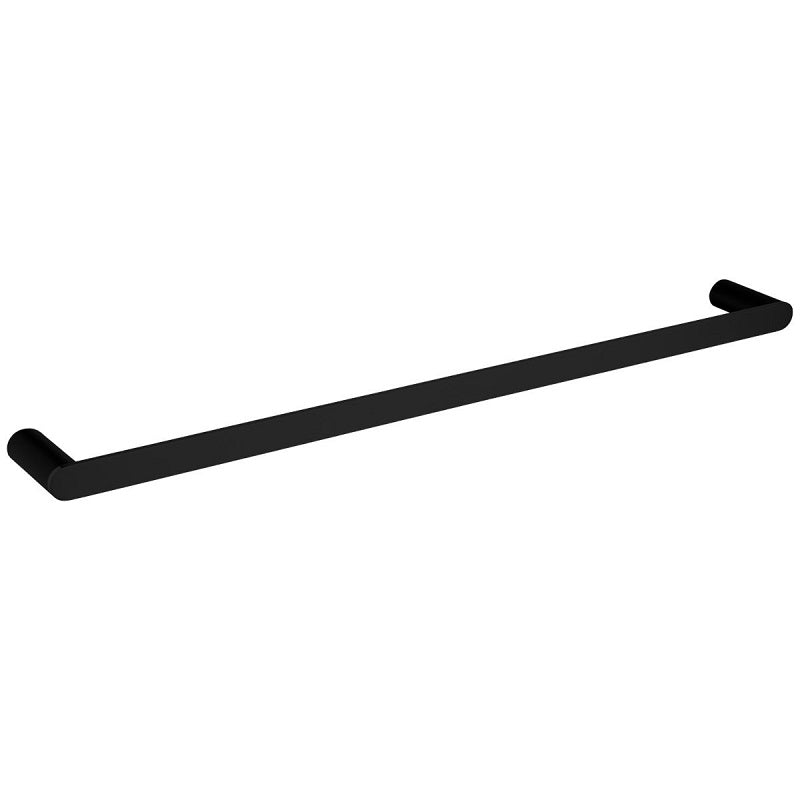 AR51-8.02 Esperia Matte Black Single Towel Rail 800mm