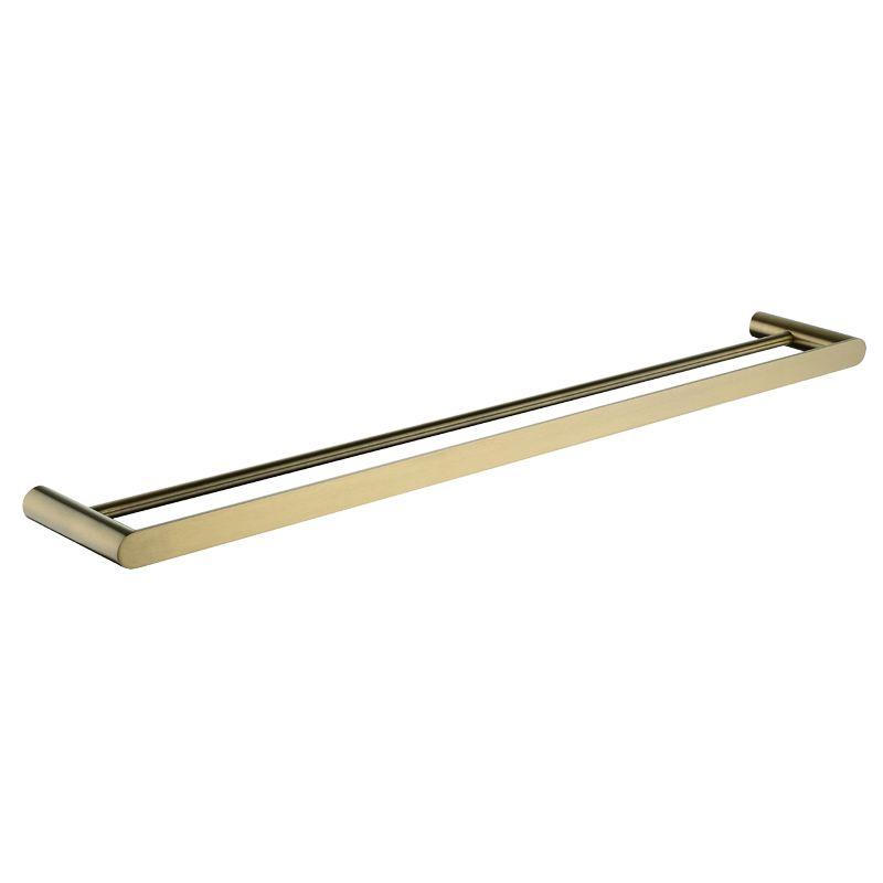 AR52-8.04 Esperia Brushed Yellow Gold Double Towel Rail 800mm