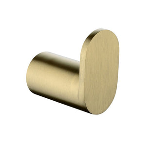 AR57.04 Esperia Brushed Yellow Gold Round Robe Hook