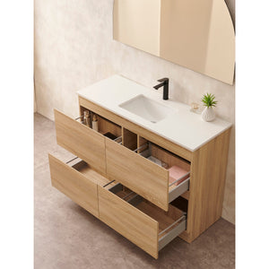 Avia Vanity CORE-600A8 Core Collection 600mm - Natural Timber Single Bowl