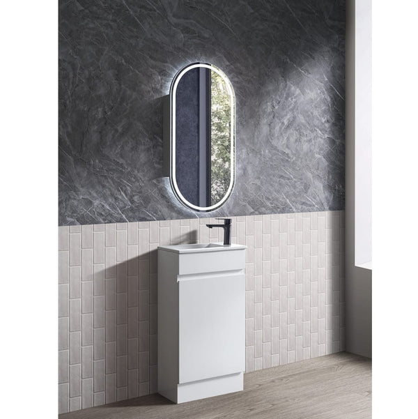 Avia Vanities BQ7-450W Blair Freestanding Vanity Gloss White 450mm