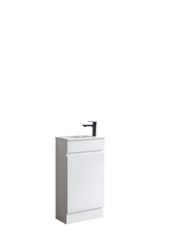Avia Vanities BQ7-450W Blair Freestanding Vanity Gloss White 450mm