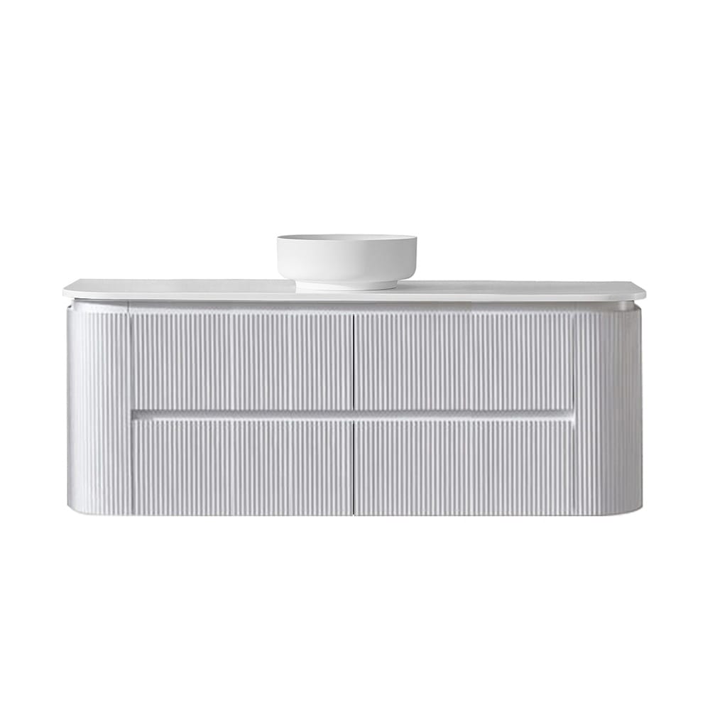 Avia Vanities Bristol 1500mm Wall Hung Matt White Vanity CWH68-1500WM