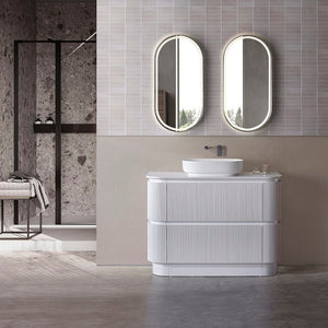 Avia Vanities Hudson 1200mm Floor Standing Matt White Vanity SK68-1200WM