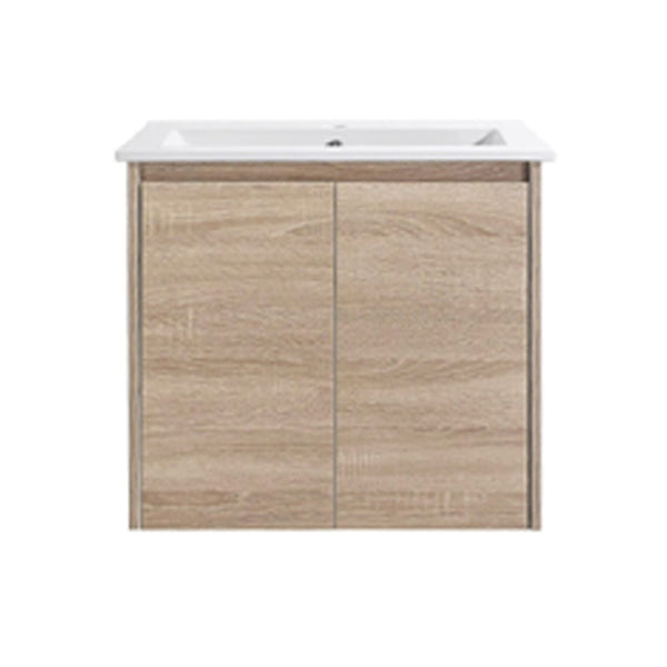 Avia Vanities Royce Deep Wall Hung Vanity 600mm Prime Oak/Natural Timber SYWH05-600