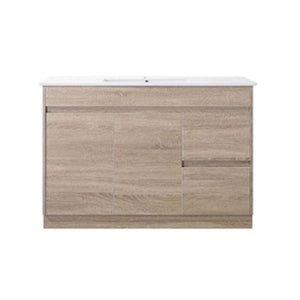 Avia Vanities Royce Deep Wall Hung Vanity 900mm Prime Oak/Natural Timber Right/Left Drawers SYWH05-900
