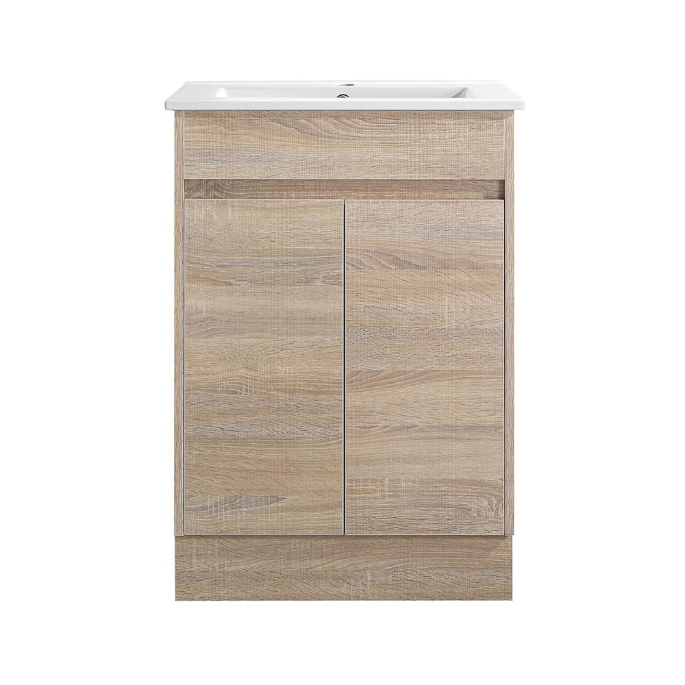 Avia Vanities Tobi Freestanding Vanity 600mm Prime Oak/Natural Timber SY05-600
