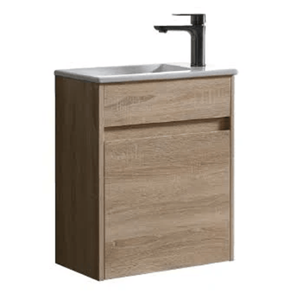 Avia Vanities WH7-450A8 Blair Wall Hung Vanity Natural Timber 450mm