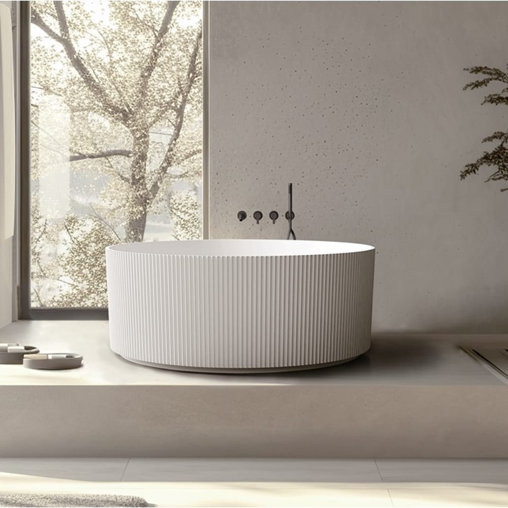 Azura Bathtubs SY-999-150 Arcadia Collection Round Freestanding Bathtub 1500mm x 1500mm x 580mm (Height)