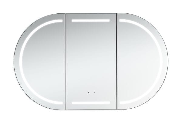 Azura simple LED OSH-9060MW Amber LED Collection 900*600*145MM Matt White SHAVING CABINET
