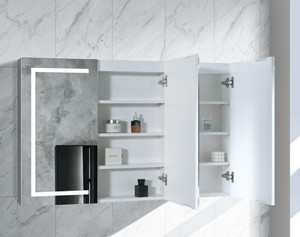 Azura simple LED PSH-7575MW Brighton LED Collection 750*750*150MM Matt White SHAVING CABINET