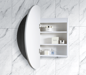 Azura simple LED RSC-800MW LED Pearl Collection 800*800*130MM Matt White SHAVING CABINET
