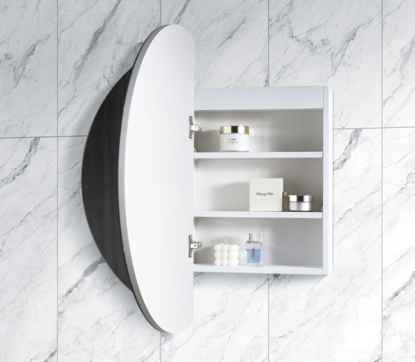 Azura simple LED RSC-800MW LED Pearl Collection 800*800*130MM Matt White SHAVING CABINET