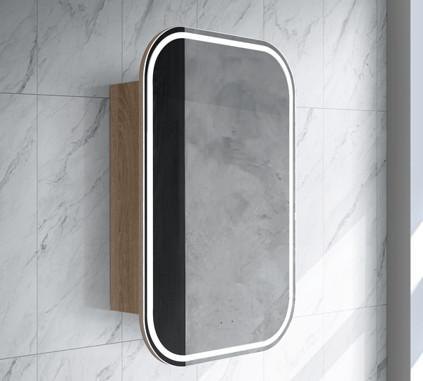Azura simple LED RSH-6090A8 LED Eric Collection 600*900*115MM Natural Timber SHAVING CABINET