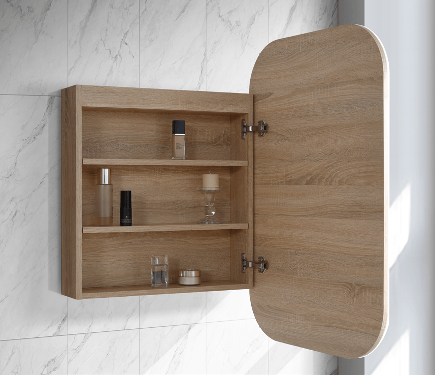 LED RSH-6090A8 LED Eric Collection 600*900*115MM Natural Timber SHAVING CABINET
