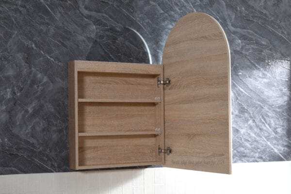 Azura Vanities ASH-6161A1 Archive Collection 610*900mm Prime Oak Shaving Cabinet