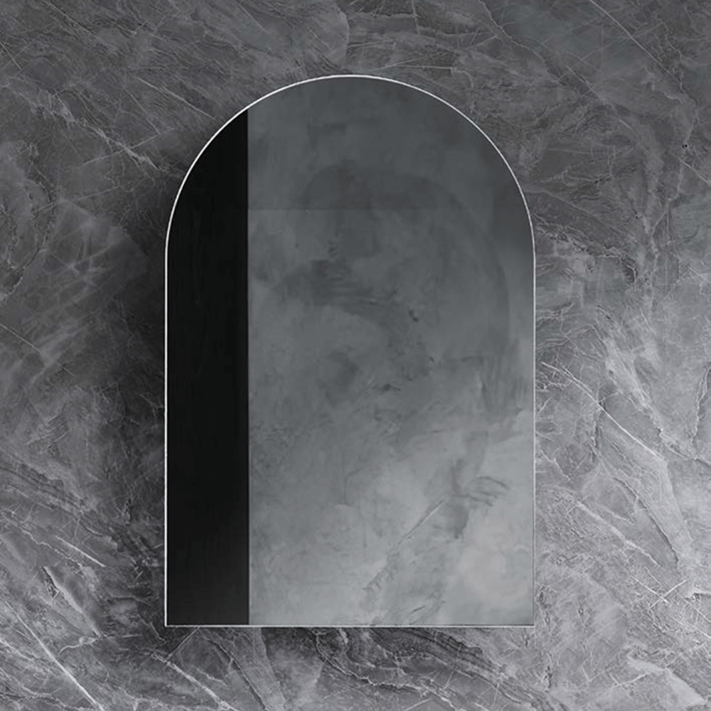 Azura Vanities ASH-6161MW Archive Collection 610*900mm Matt Black Shaving Cabinet