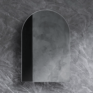 Azura Vanities ASH-6161MW Archive Collection 610*900mm Matt Black Shaving Cabinet
