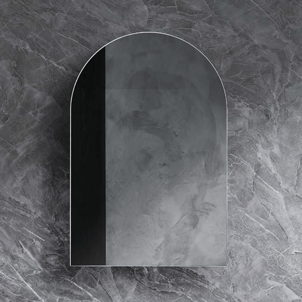 Azura Vanities ASH-6161MW Archive Collection 610*900mm Matt Black Shaving Cabinet