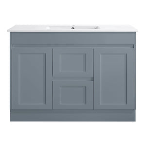 Azura Vanities SK76-1200WGM Quinn Collection Vanity 1200mm - Matt Grey Single Bowl / Double Bowls