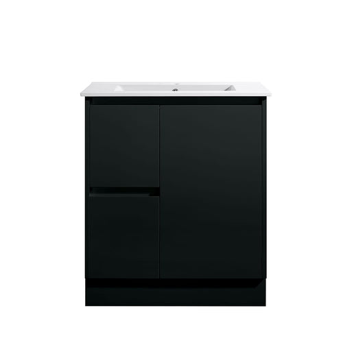 Azura Vanities SK7-750WBM Sammy Collection Vanity 750mm - Matt Black Single Bowl