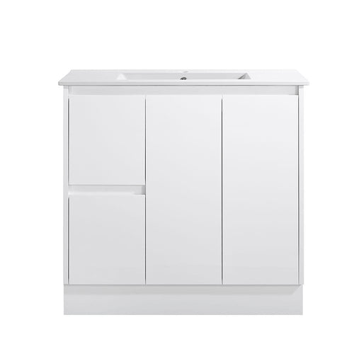 Azura Vanities SK7-900W Sammy Collection Vanity 900mm - Gloss White Single Bowl