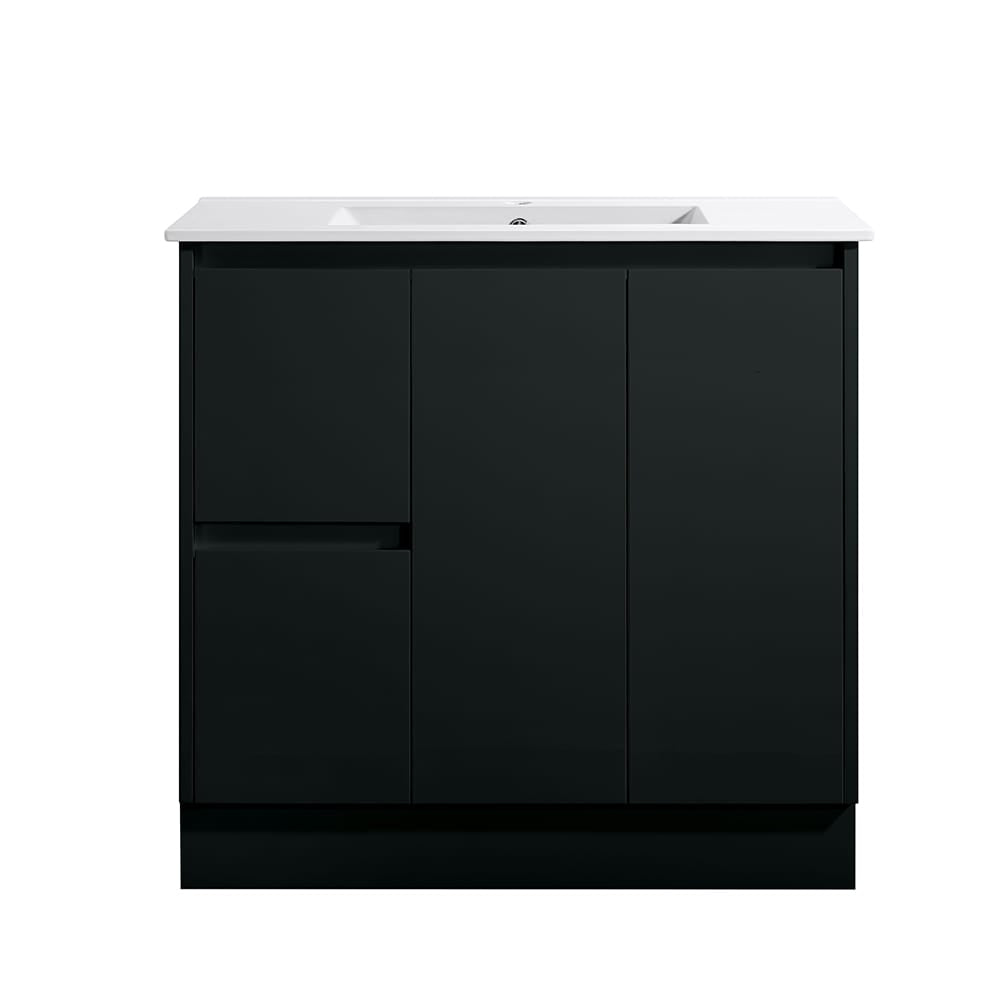 Azura Vanities SK7-900WBM Sammy Collection Vanity 900mm - Matt Black Single Bowl
