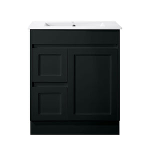 Azura Vanities SK76-750WBM Quinn Collection Vanity 750mm - Matt Black Single Bowl