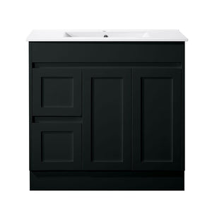 Azura Vanities SK76-900WBM Quinn Collection Vanity 900mm - Matt Black Single Bowl