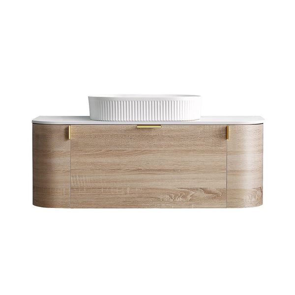 Azura Vanities CWH66-1200A8 Plateau Collection 1200mm - Natural Timber Single Bowl