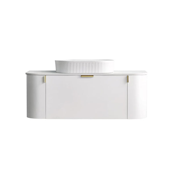 Azura Vanities CWH66-1200MW Plateau Collection 1200mm - Matt White Single Bowl