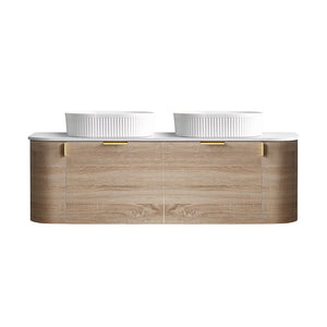 Azura Vanities CWH66-1500DA8 Plateau Collection 1500mm - Natural Timber Double Bowls