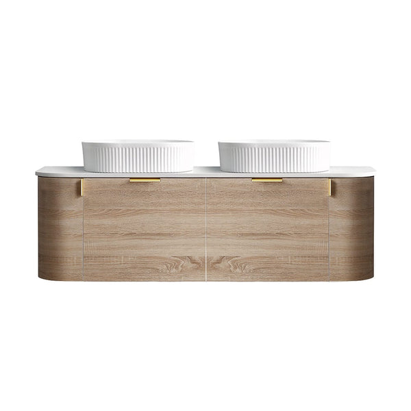 Azura Vanities CWH66-1500DA8 Plateau Collection 1500mm - Natural Timber Double Bowls