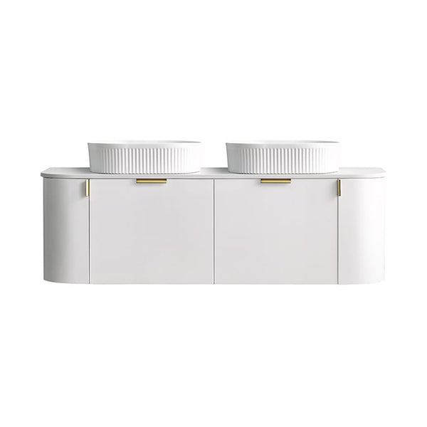 Azura Vanities CWH66-1500DMW Plateau Collection 1500mm - Matt White Double Bowls