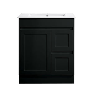 Azura Vanities SK76-750WBM Quinn Collection Vanity 750mm - Matt Black Single Bowl