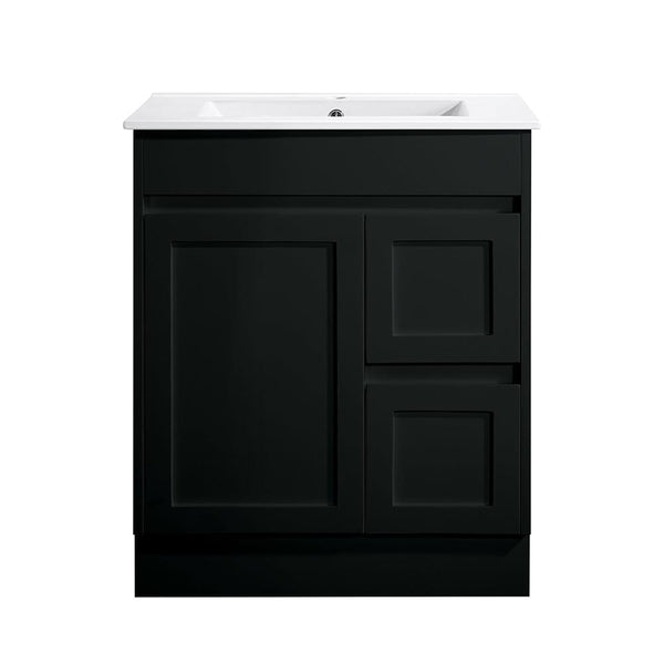 Azura Vanities SK76-750WBM Quinn Collection Vanity 750mm - Matt Black Single Bowl